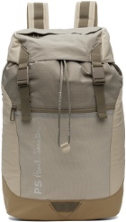 PS by Paul Smith Beige Paneled Backpack