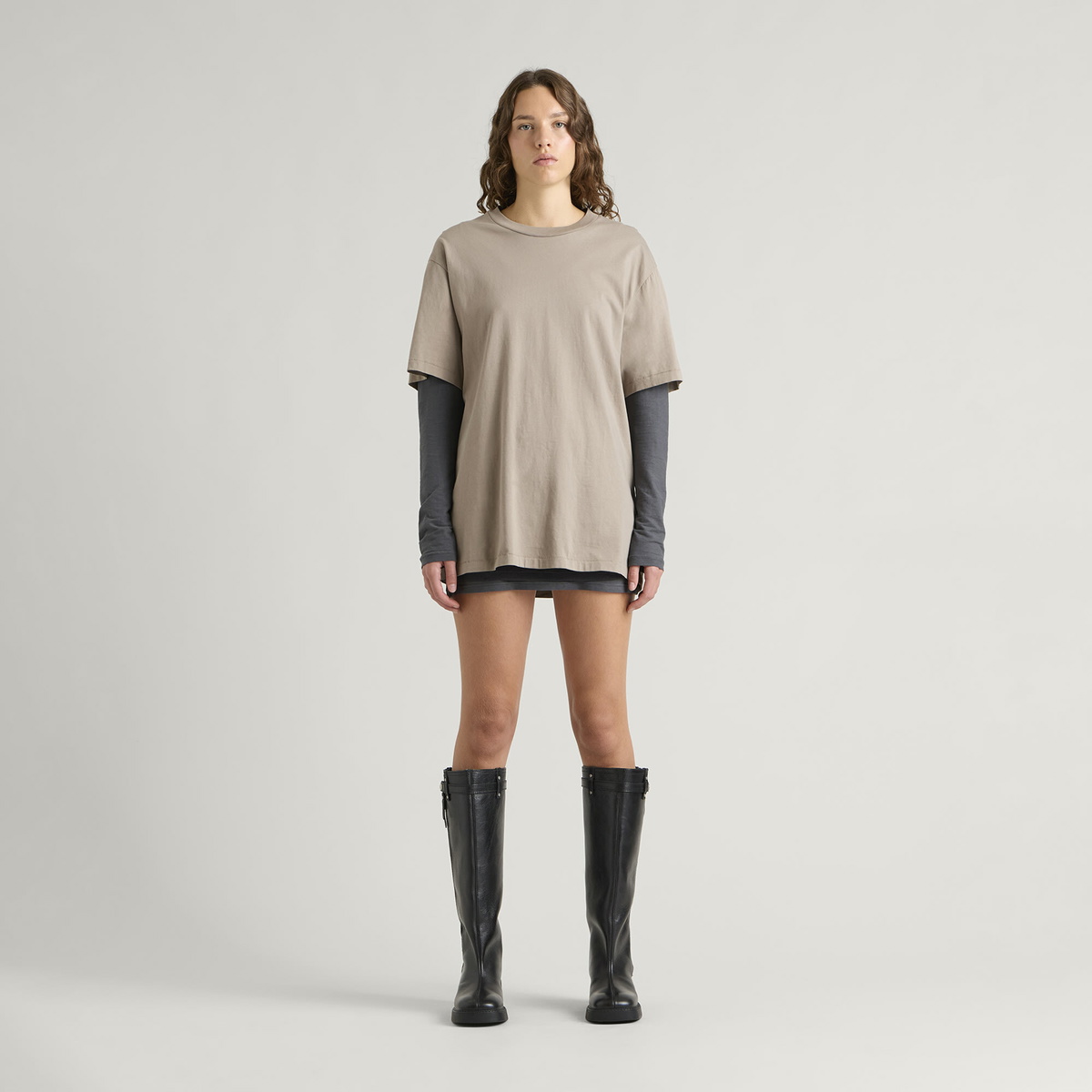 END. Signature T-shirt in Khaki