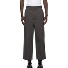 Comme des Garcons Homme Grey Cotton Weather Trousers