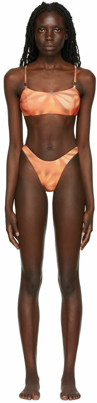 MISBHV Women's Monogram Bikini Top in Beige MISBHV