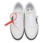 Off-White White and Black Vulcanized Low Sneakers