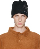 Andersson Bell Black Embroidery Jacquard Beanie