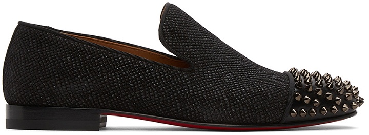 Photo: Christian Louboutin Black Leather Spooky Loafers