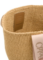 Chloe Woody Logo-embroidered Raffia Basket bag - Beige - One Size