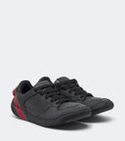Gucci Screener Web Stripe leather sneakers
