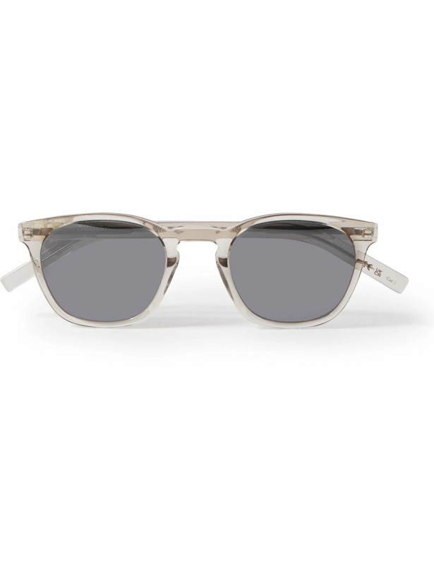Photo: SAINT LAURENT - Round-Frame Acetate Mirrored Sunglasses