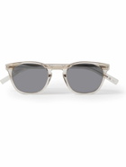 SAINT LAURENT - Round-Frame Acetate Mirrored Sunglasses