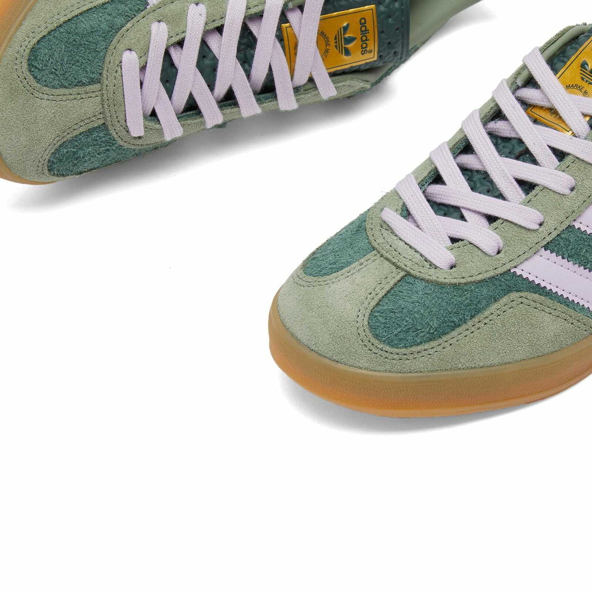 Adidas Gazelle Indoor in Mineral Green/Silver Dawn/Silver