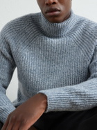 Inis Meáin - Boatbuilder Ribbed Cashmere Sweater - Blue