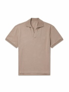 Stòffa - Cotton-Piqué Polo Shirt - Brown