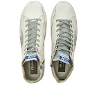 Golden Goose Men's Francy Leather Hi-Top Sneakers in White/Silver/Milk