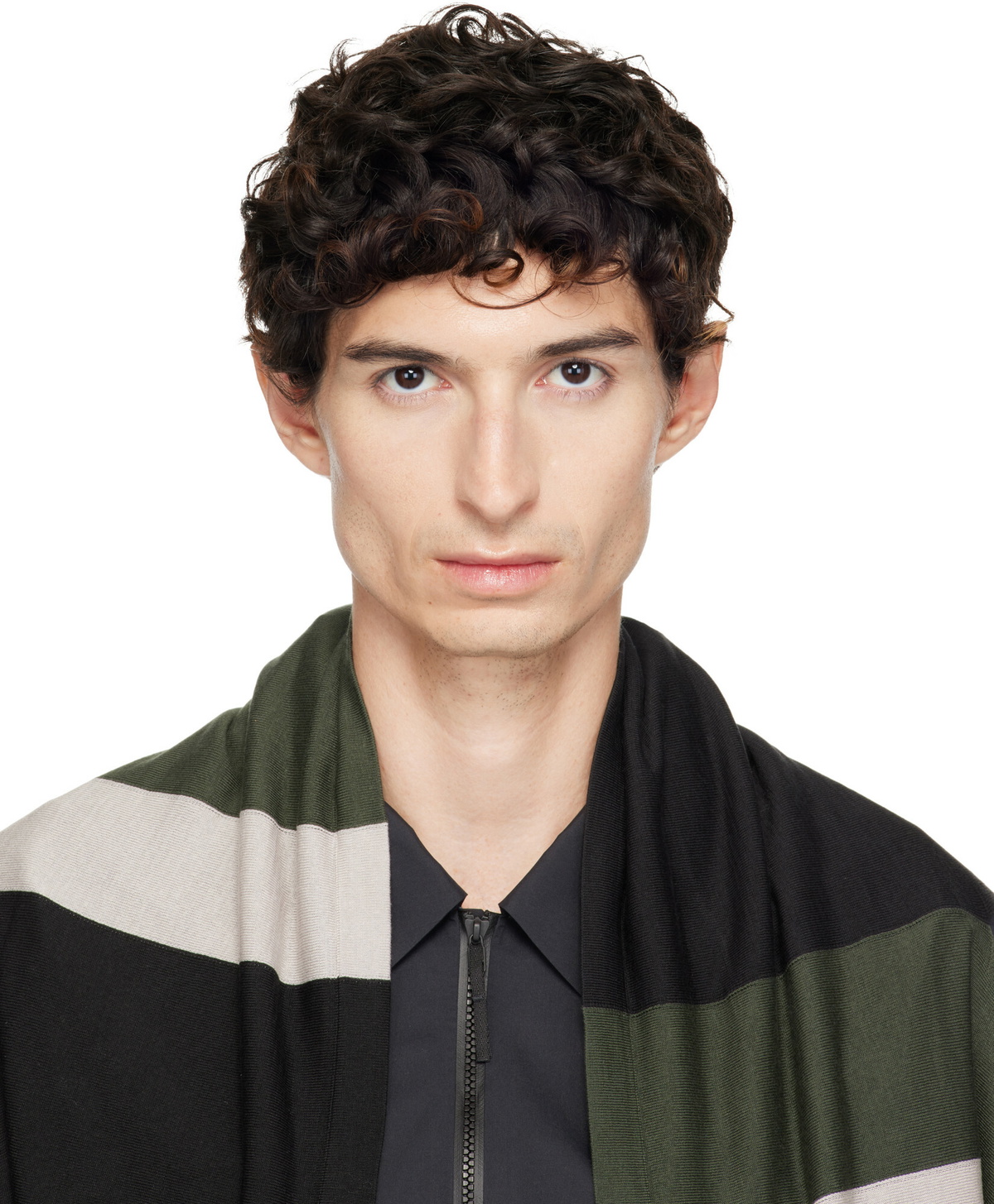 Kiko Kostadinov Black & Khaki Merli Scarf Kiko Kostadinov