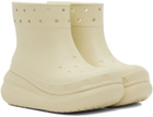 Crocs Off-White Crush Boots