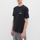 Norse Projects Men's Johannes Boat Embroidery T-Shirt in Dark Navy