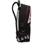 Dolce and Gabbana Black Striped King Backpack