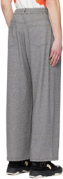 A PERSONAL NOTE 73 Gray Rib Trousers