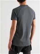 Falke Ergonomic Sport System - Active Logo-Print Stretch-Jersey T-Shirt - Gray