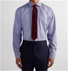 Canali - Slim-Fit Cutaway-Collar Gingham Cotton-Poplin Shirt - Blue