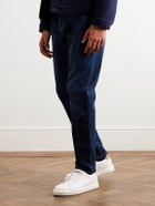 Brunello Cucinelli - Suede-Trimmed Full-Grain Leather Sneakers - White