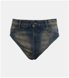 Y/Project Janty high-rise denim shorts