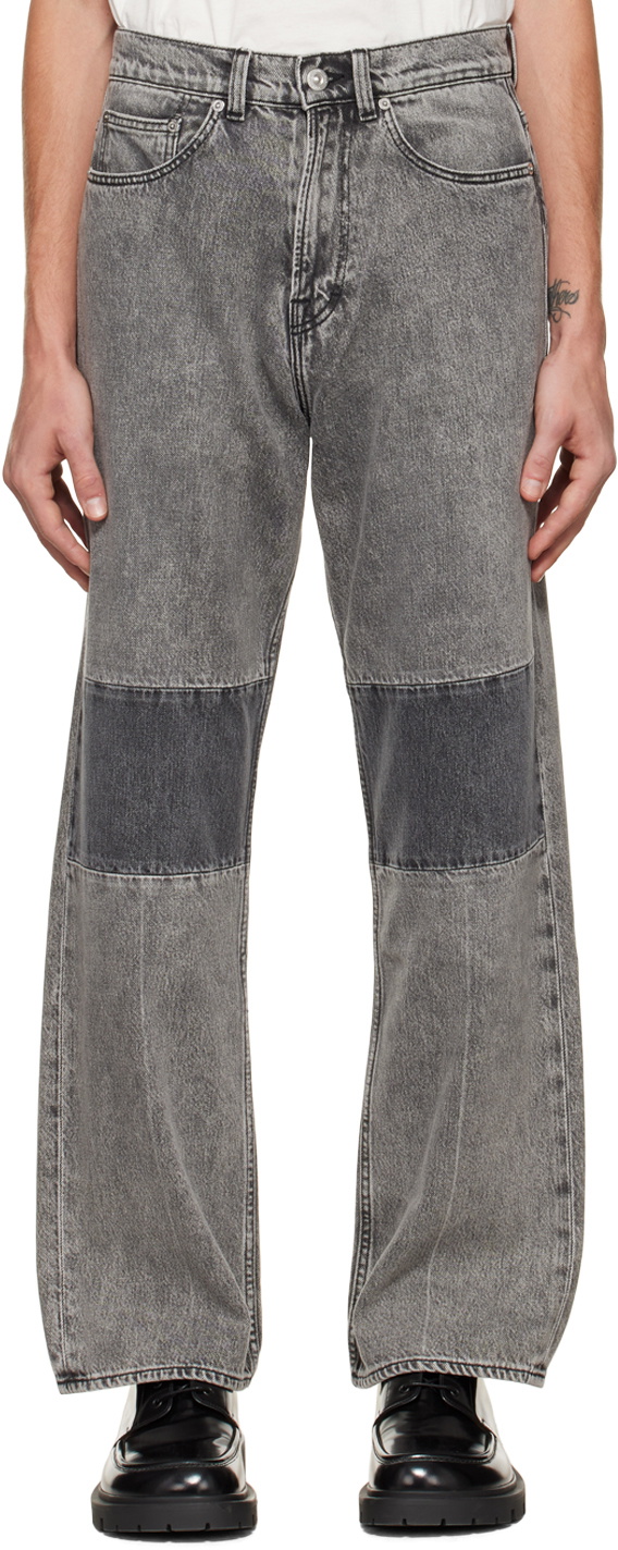 OUR LEGACY Black & Gray Extended Third Cut Jeans Our Legacy OUR LEGACY Black & Gray Extended Third Cut Jeans Our Legacy