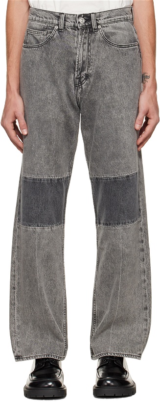 Photo: OUR LEGACY Black & Gray Extended Third Cut Jeans