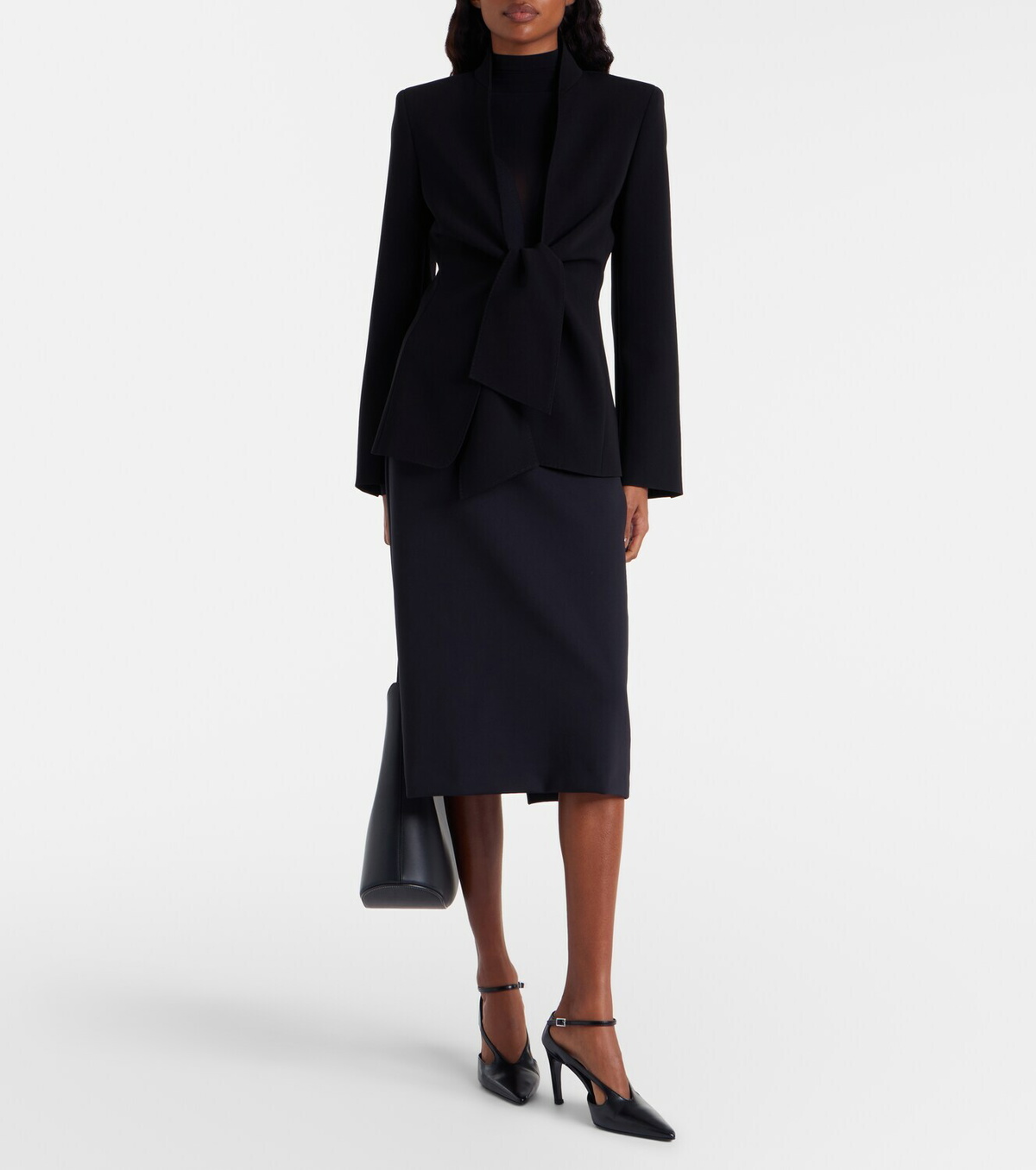 Wolford Midnight Grace high-rise jersey pencil skirt