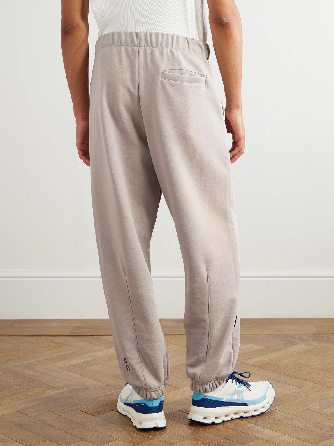 ON - Club Tapered Organic Cotton-Blend Jersey Sweatpants - Neutrals