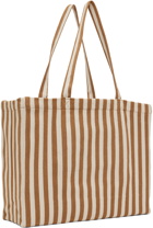 A.P.C. Tan & Off-White Diane Tote