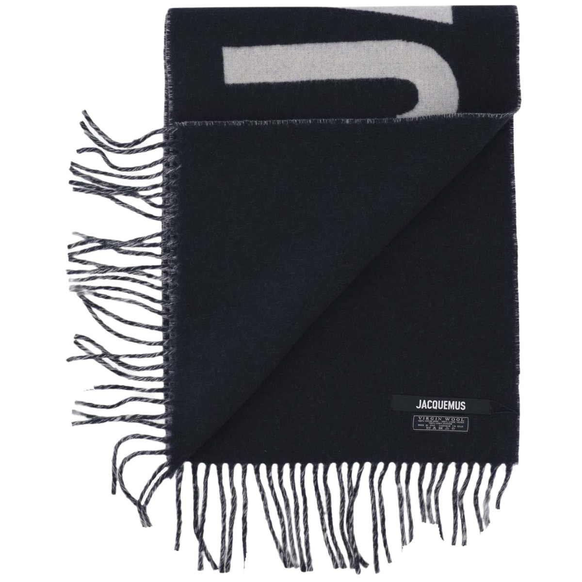 Jacquemus Wool Scarf With Logo