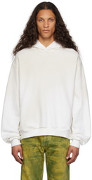 Acne Studios Off-White Distressed Hoodie