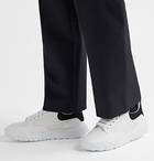 Alexander McQueen - Exaggerated-Sole Suede-Trimmed Leather Sneakers - White