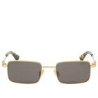 Bottega Veneta Eyewear Bottega Veneta BV1469S Sunglasses in Gold/Grey 