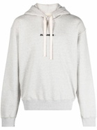 Jil Sander Logo-Print Cotton Hoodie