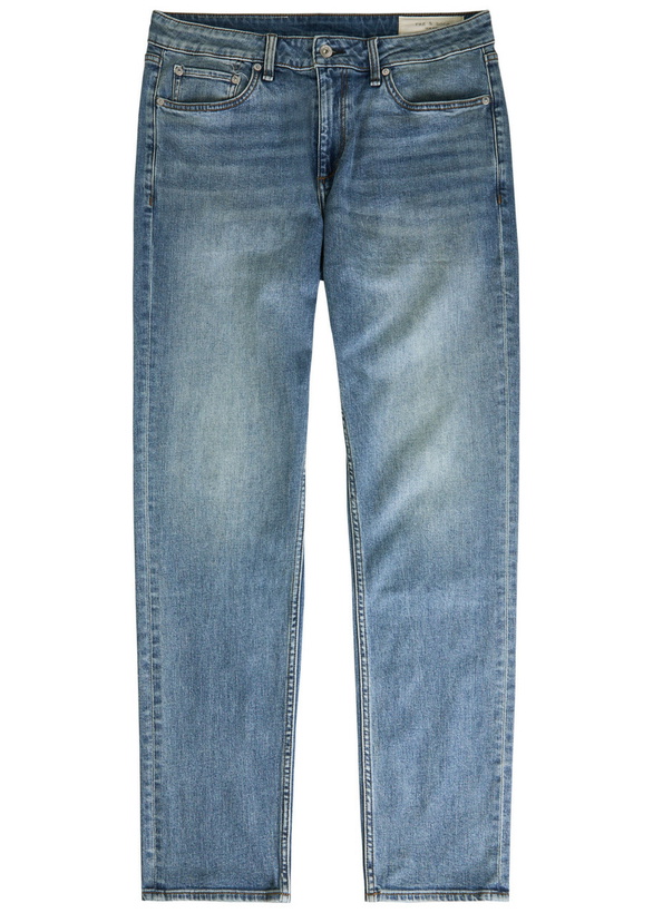 Photo: Rag & Bone Fit 3 Athletic Straight-leg Jeans Mid Blu