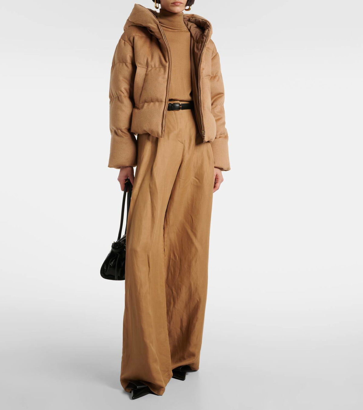 ★Max mara★Dalia Puffer Jacket カメルハヤー使用洗練された色 Max Mara The Cube Dalia camel hair puffer jacket Max Mara