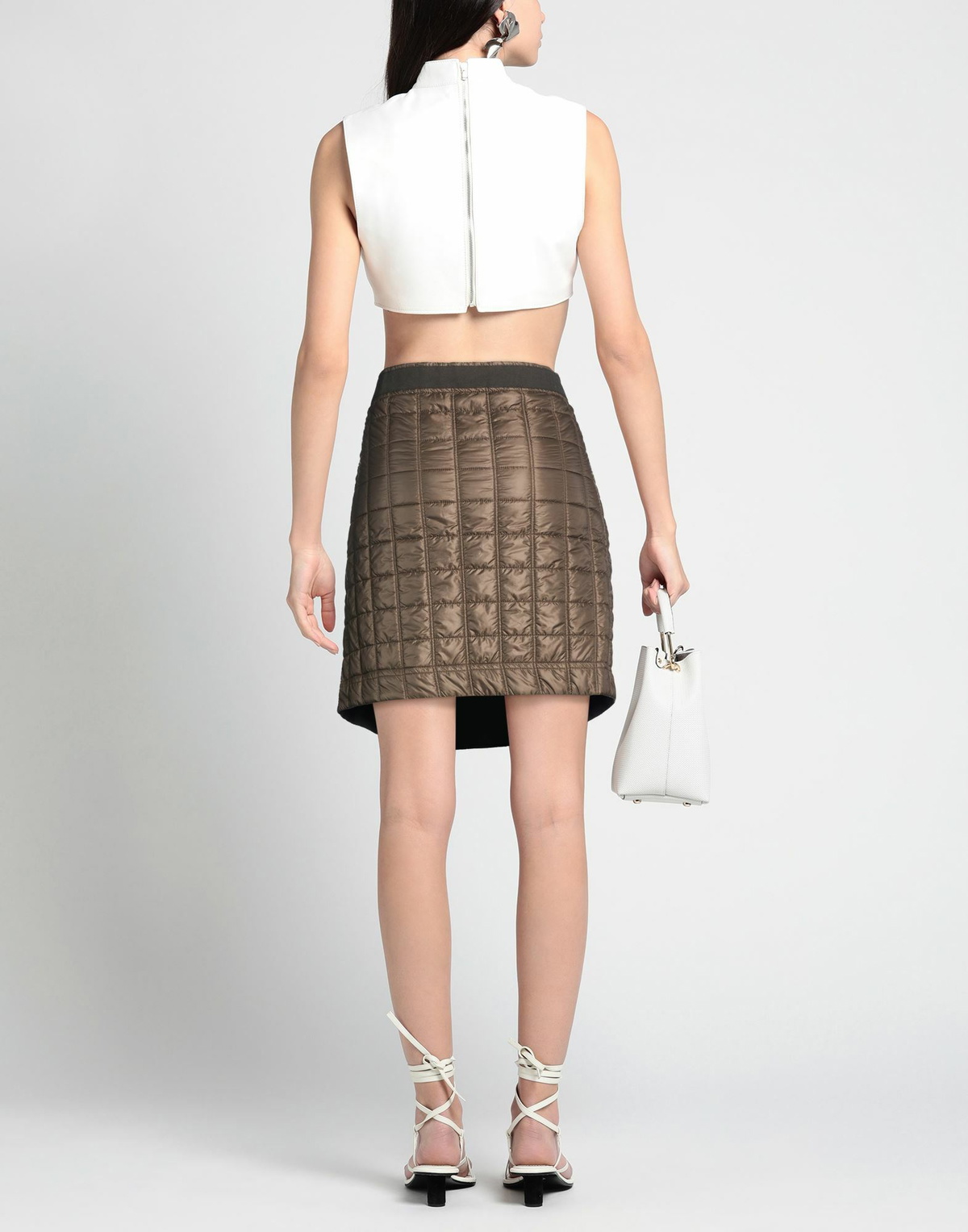 Gr10k Womens Mini skirt Dark in Brown