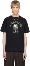 BAPE Black 1st Camo College T-Shirt