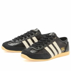 Adidas Women's Japan Decon Sneakers in Core Black/Cream White/Orange Tint