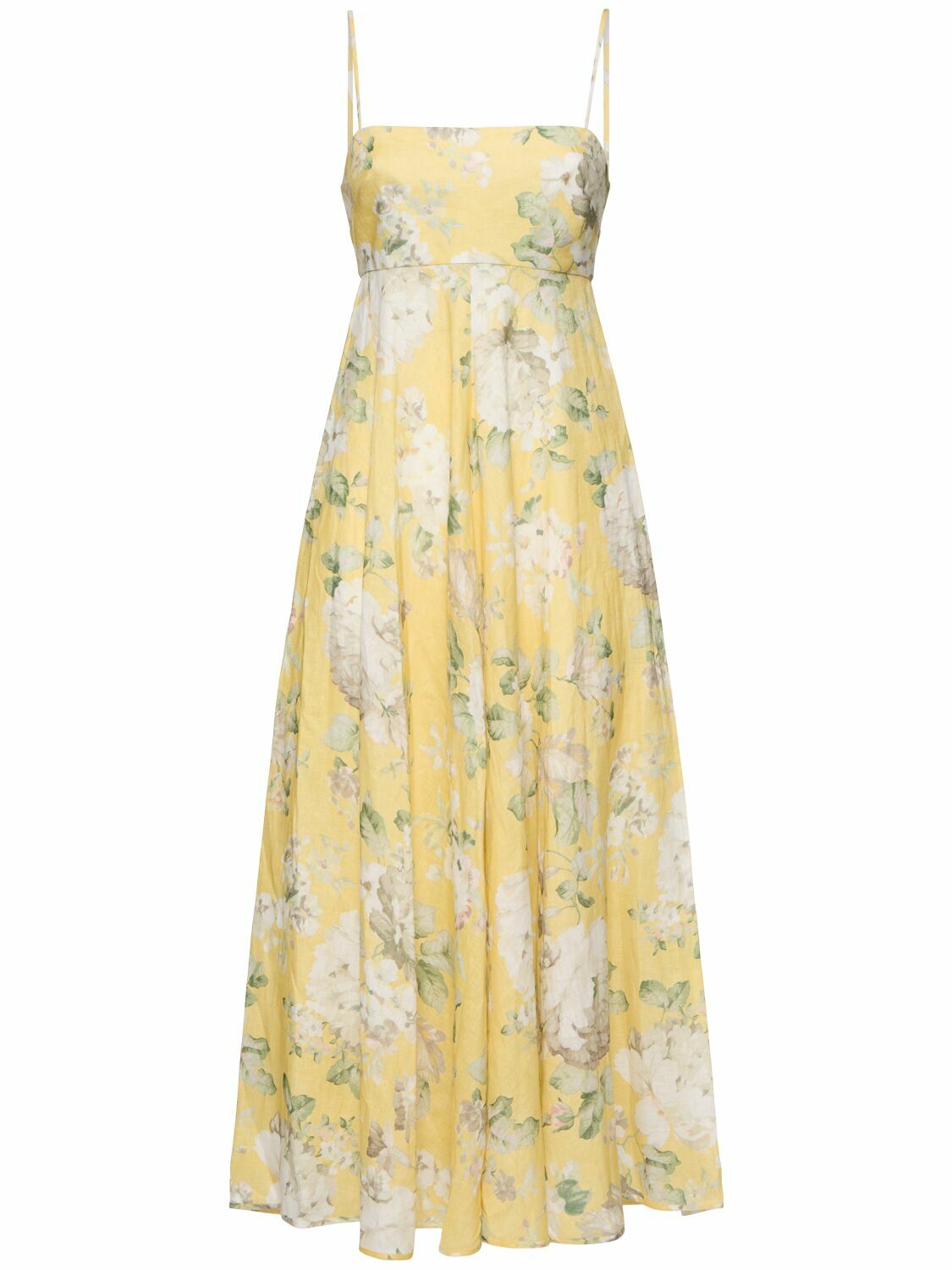 ZIMMERMANN Illuminate Picnic Linen Long Dress Zimmermann