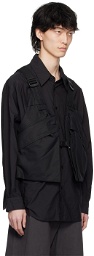 LEMAIRE Black Multi-Pocket Vest