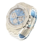 Audemars Piguet Royal Oak Chronograph Automatic Diamond Blue Dial Mens Watch 26715ST.ZZ.1356ST.01