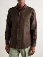 Loro Piana - Slub Linen Shirt - Brown