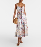 Camilla Floral cotton-blend midi dress