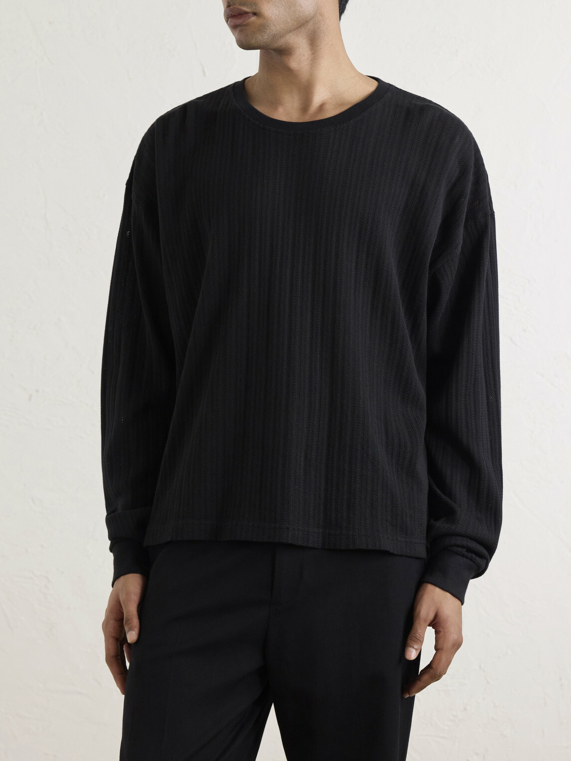 mfpen - Relaxed LS Organic Cotton T-Shirt - Black
