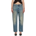 R13 SSENSE Exclusive Blue Boyfriend Jeans