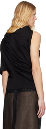 Christopher Esber Black Distort Cutaway T-shirt