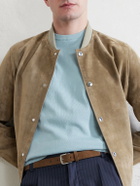 Canali - Knitted Cotton T-Shirt - Blue