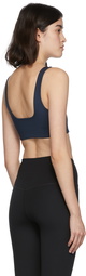 Girlfriend Collective Navy Tommy Sport Bra