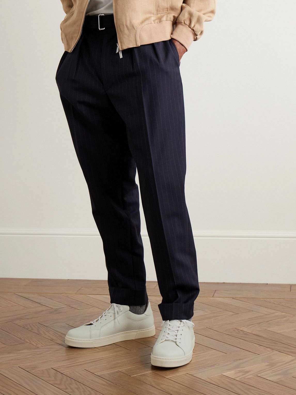 George Cleverley - Jack II Full-Grain Leather Sneakers - White